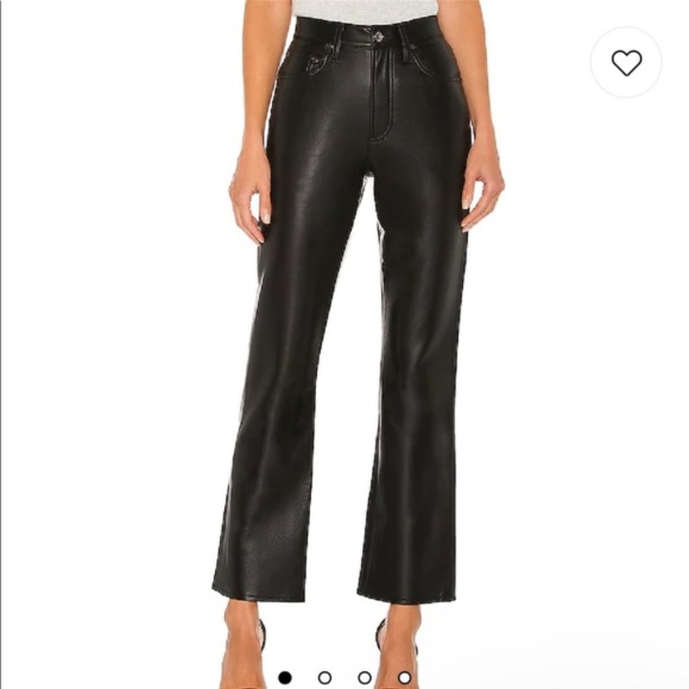 NWT Agolde Relaxed Leather Relaxed Boot Pants